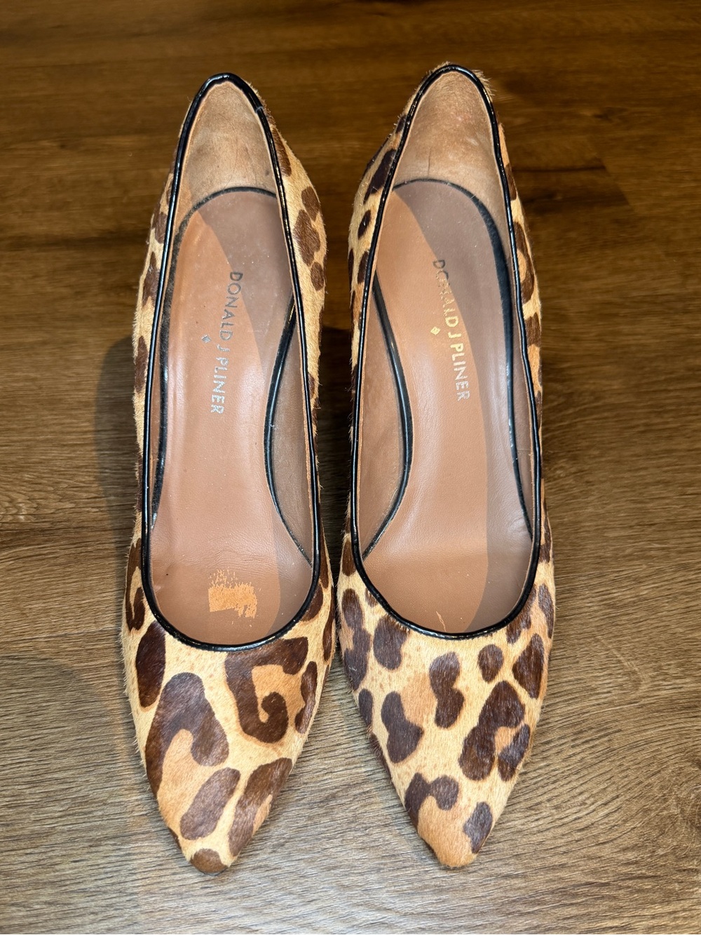 Donald J. Pliner BRAVESP Leopard Calf Hair Stiletto Pumps